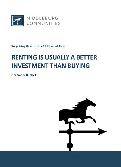 Renting is Usually a Better Investment than Buying 1